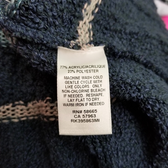 Susina blue multicolor pastel striped scoop neck sweater women's size XL NWT - Picture 8 of 8